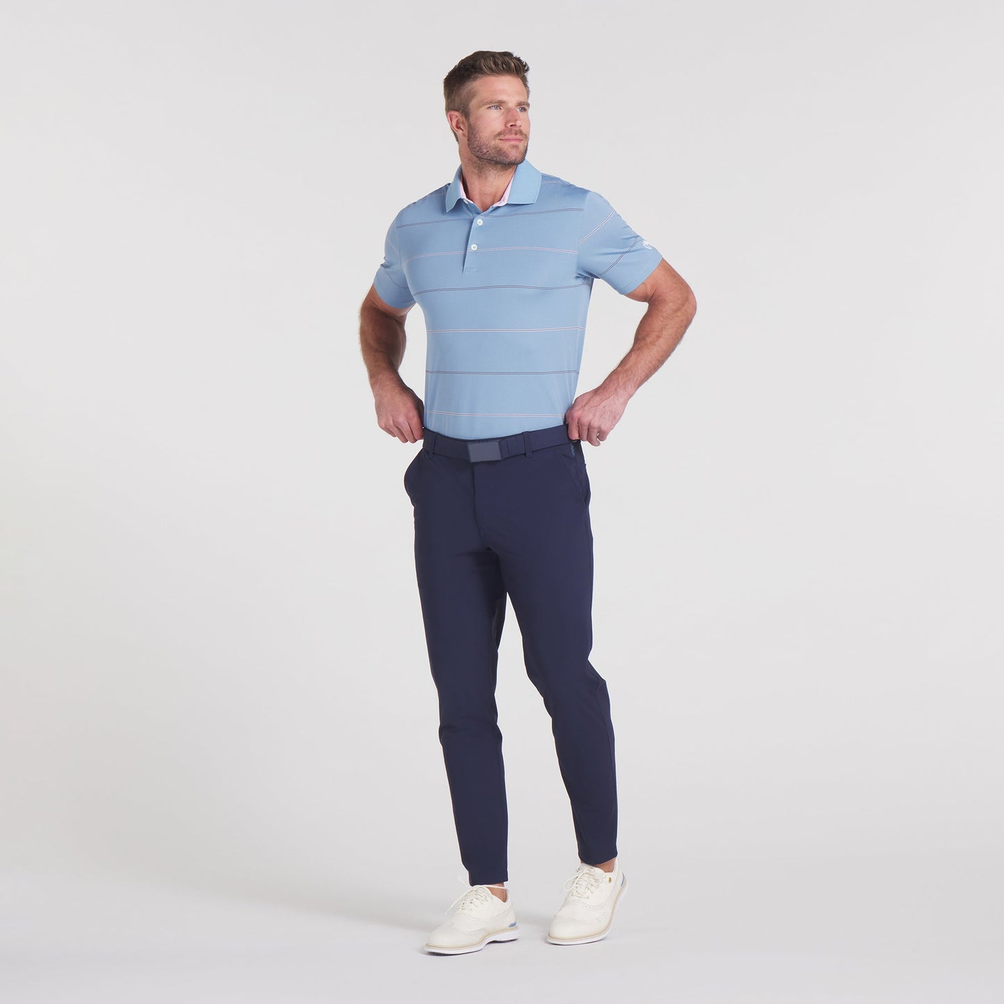 AP Rugby Stripe Golf Polo - Puma Golf Essential