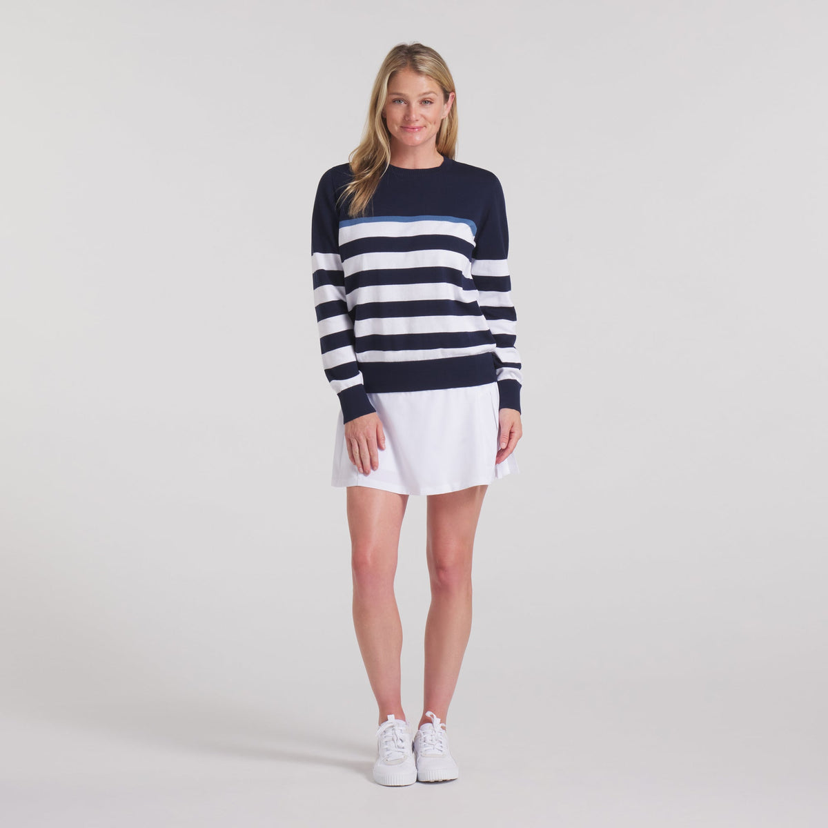 Women's Resort Stripe Golf Sweater - Puma Golf Classic