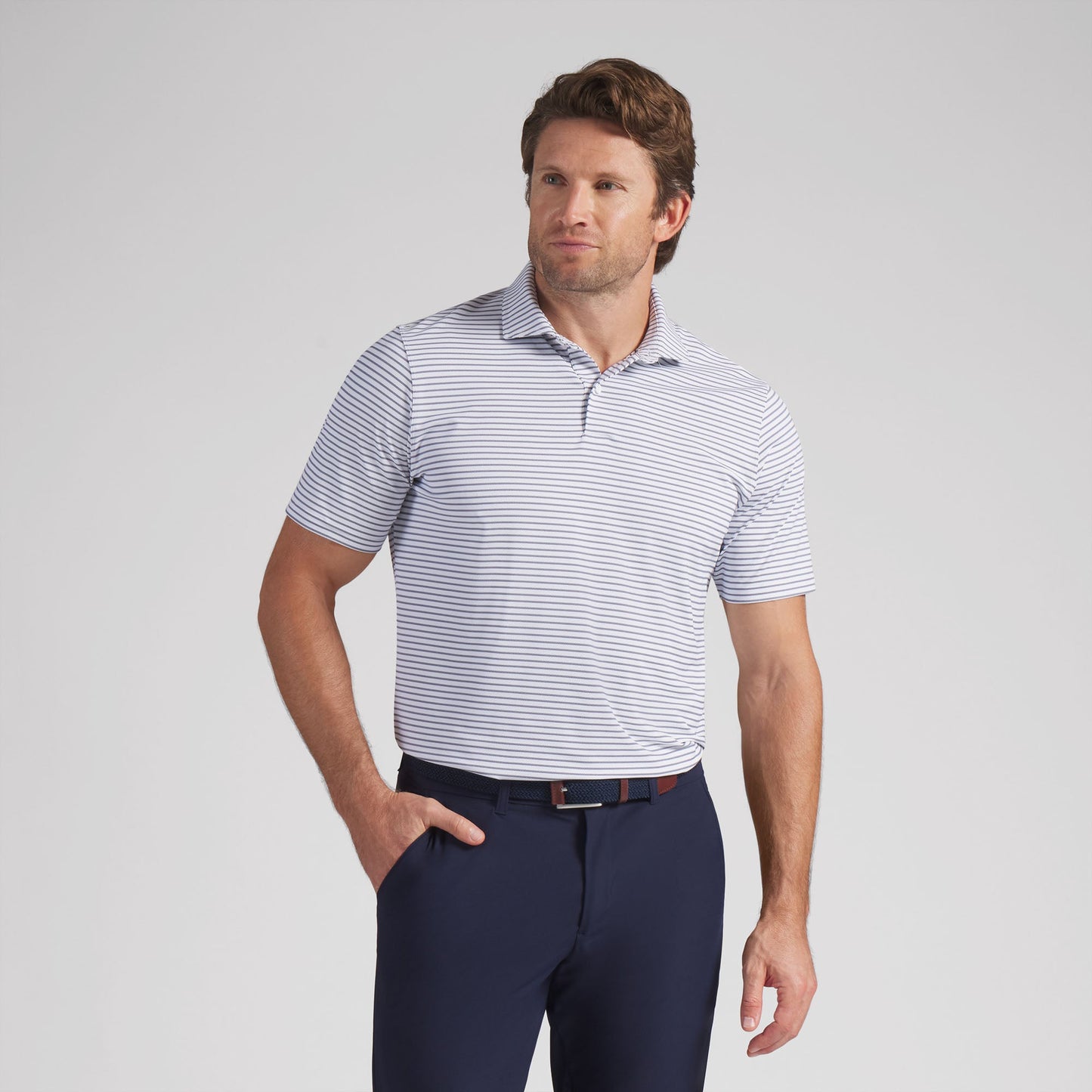 BRRR Stripe Golf Polo - Puma Golf Classic