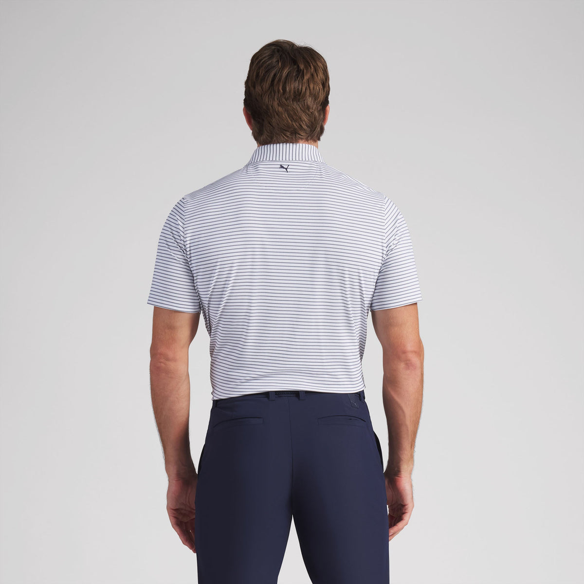 BRRR Stripe Golf Polo - Puma Golf Classic