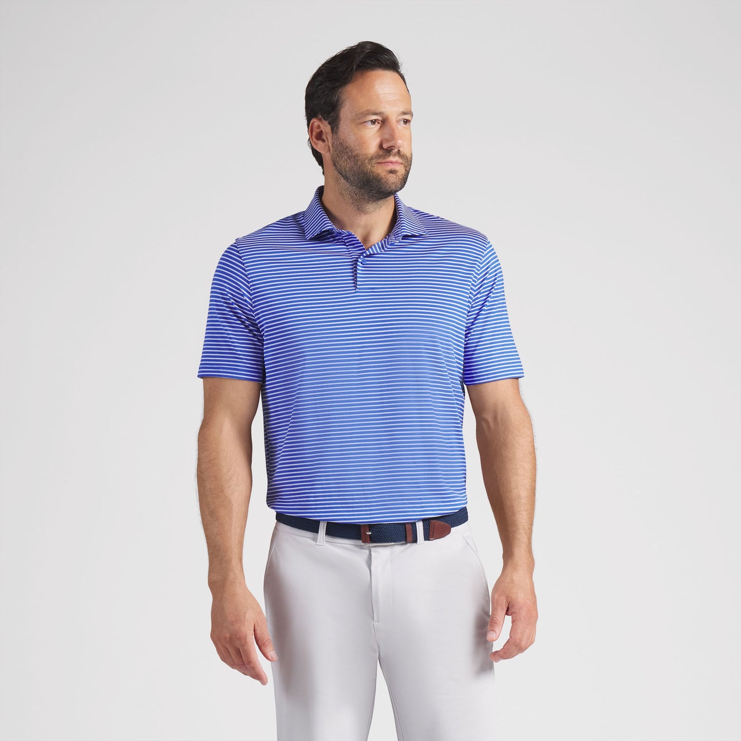BRRR Stripe Golf Polo - Puma Golf Classic