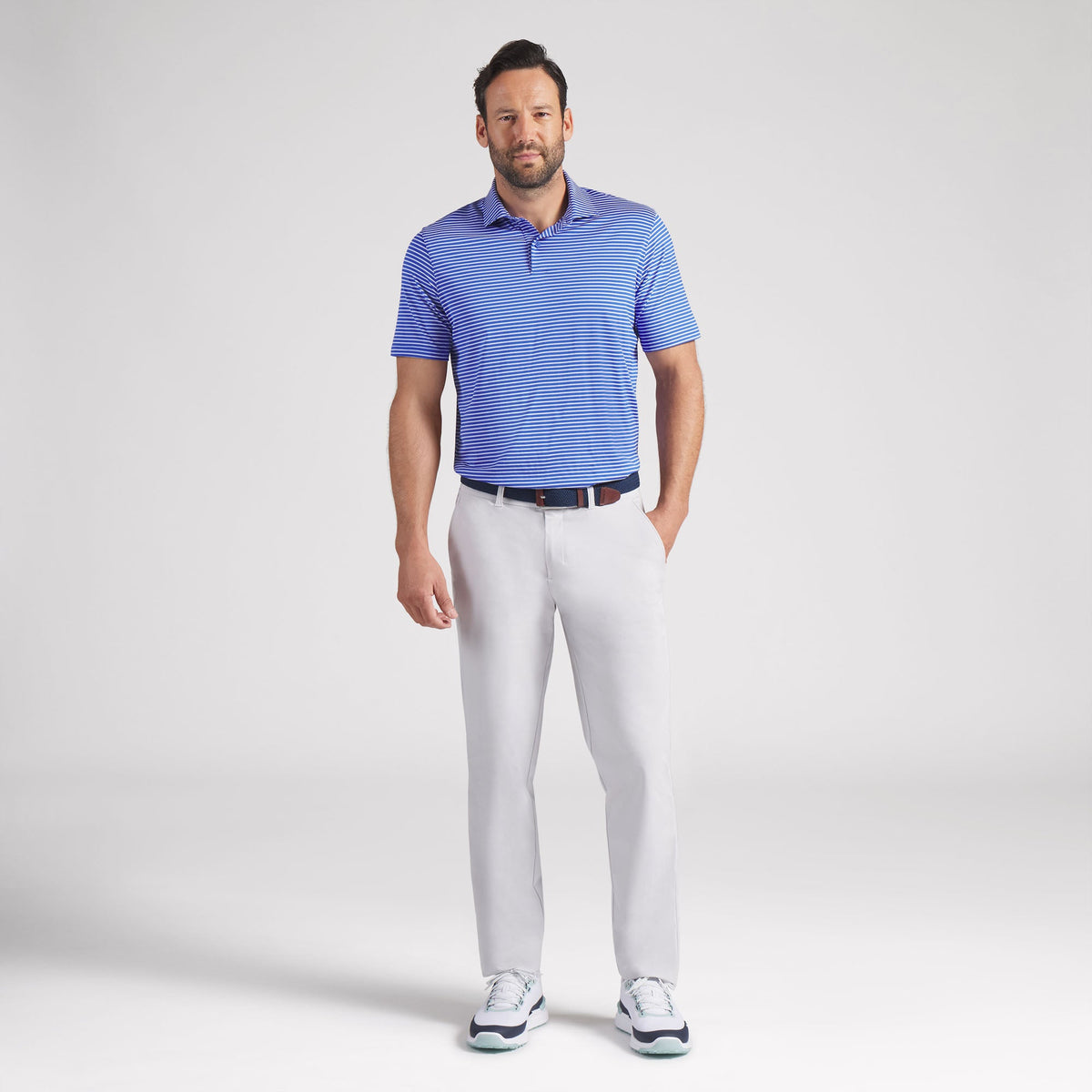 BRRR Stripe Golf Polo - Puma Golf Classic