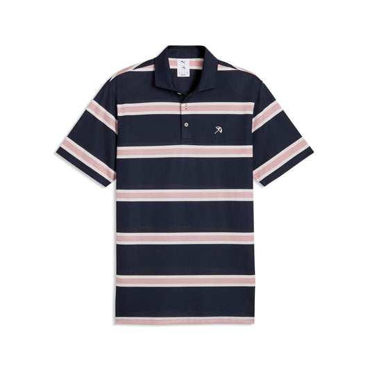 AP Pique Stripe Golf Polo - Puma Golf Essential