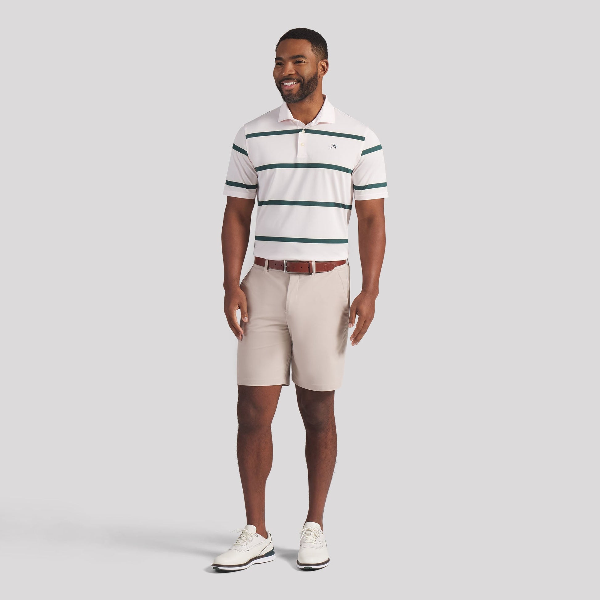 AP Pique Stripe Golf Polo - Puma Golf Essential