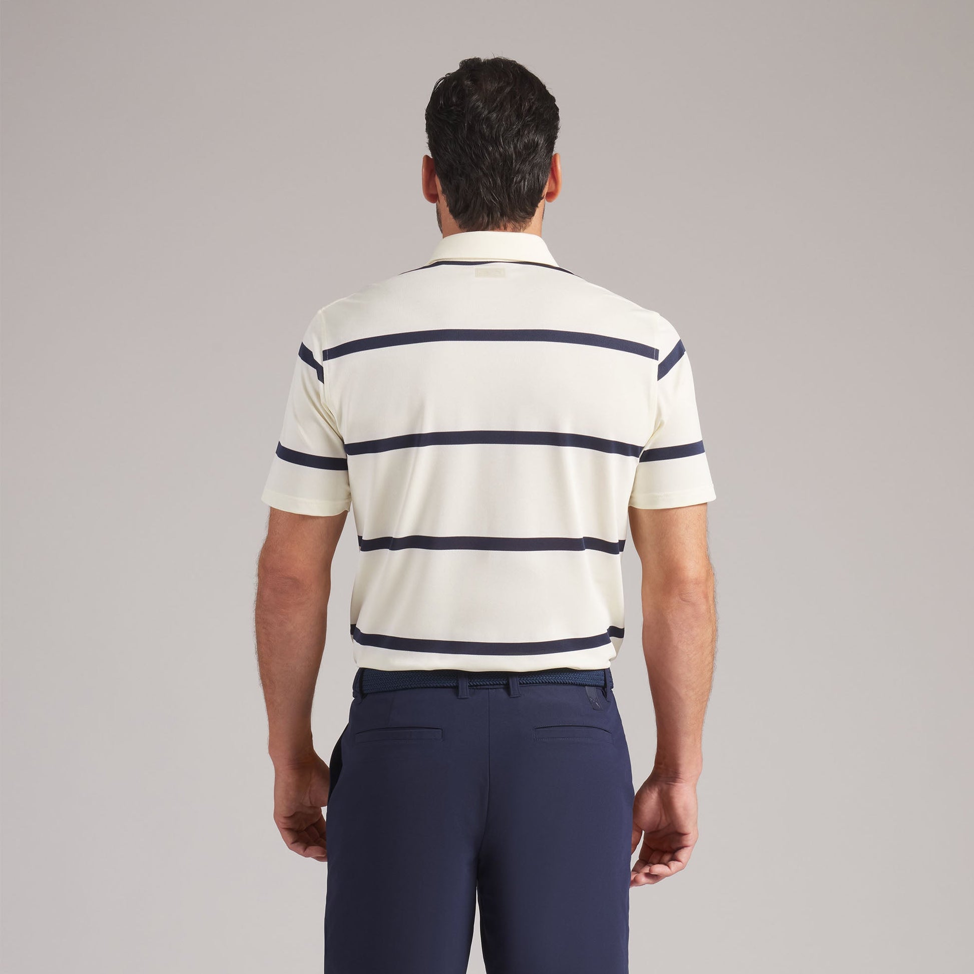 AP Pique Stripe Golf Polo - Puma Golf Essential