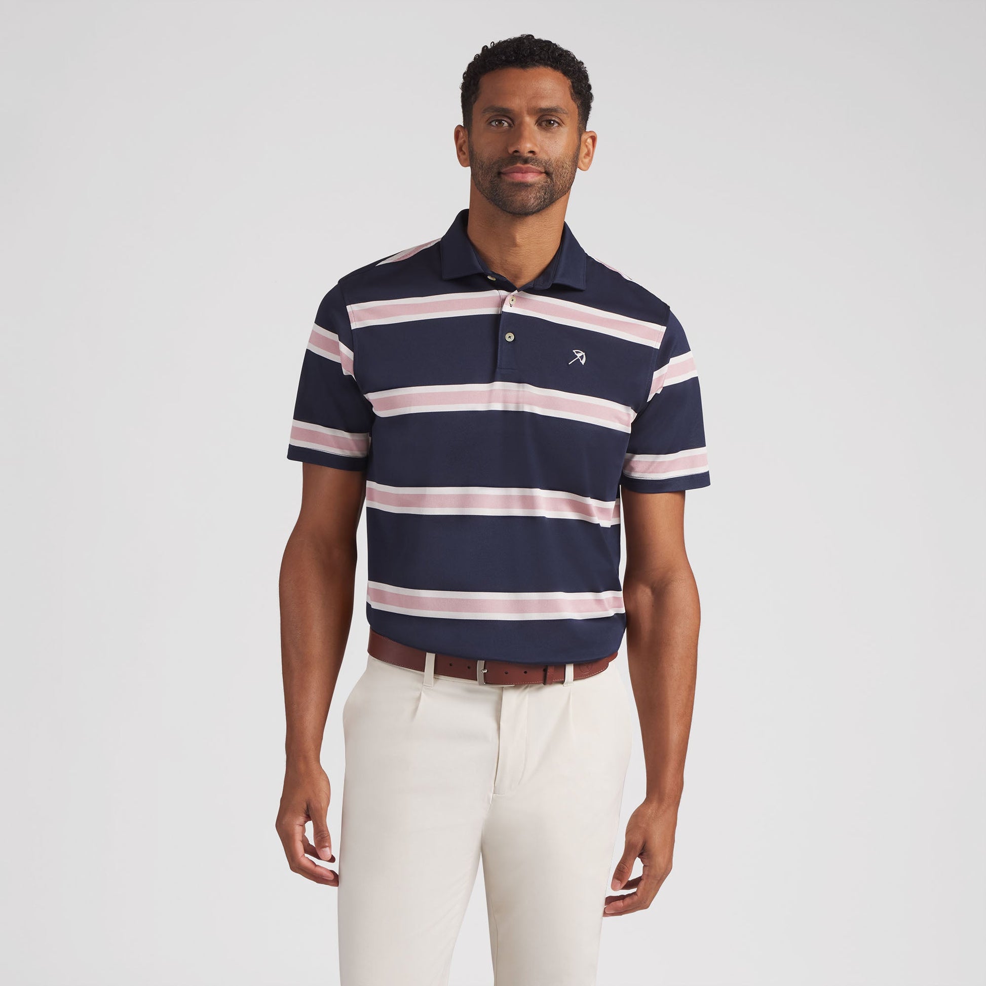 AP Pique Stripe Golf Polo - Puma Golf Essential
