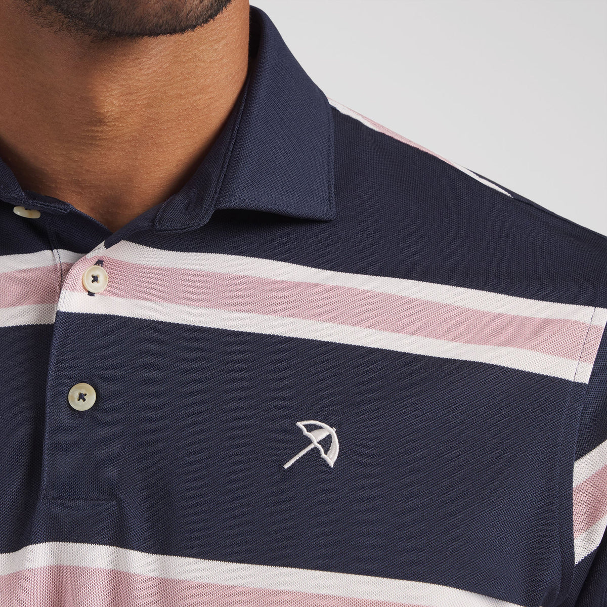 AP Pique Stripe Golf Polo - Puma Golf Essential