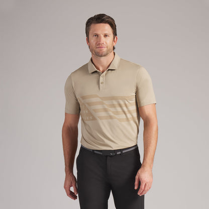Volition Flag Golf Polo - Puma Golf Classic