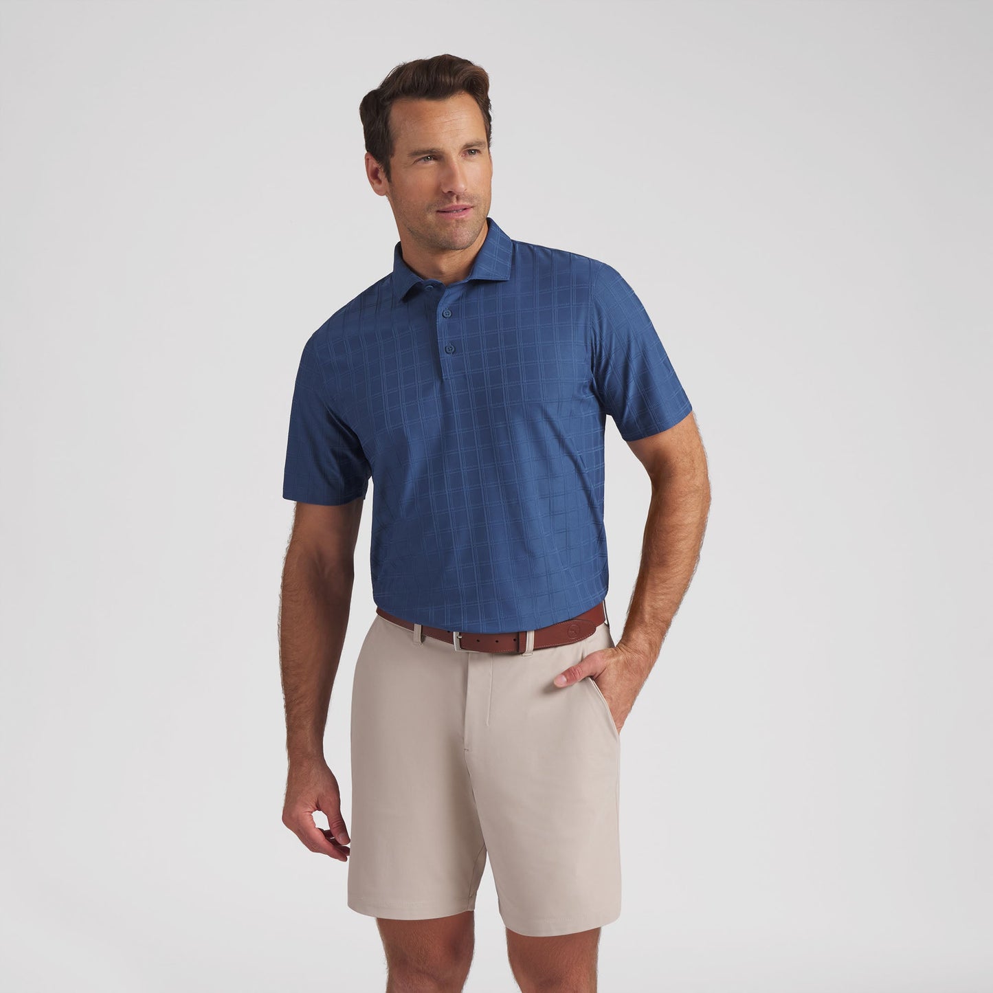 MATTR Plaid BN Golf Polo - Puma Golf Essential