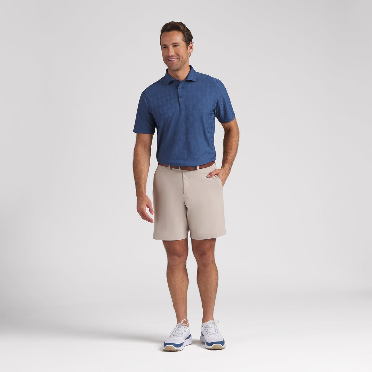 MATTR Plaid BN Golf Polo - Puma Golf Essential