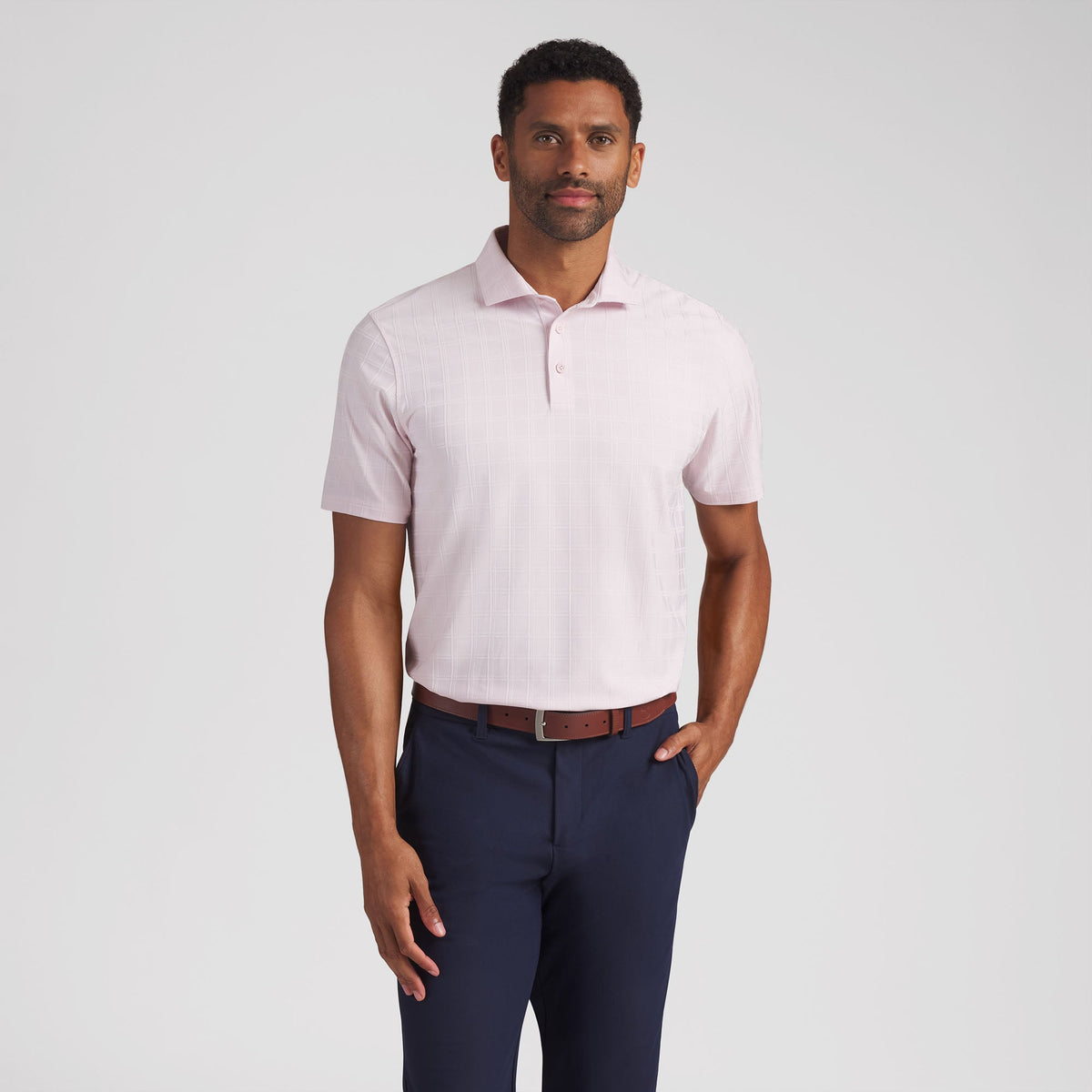 MATTR Plaid BN Golf Polo - Puma Golf Essential