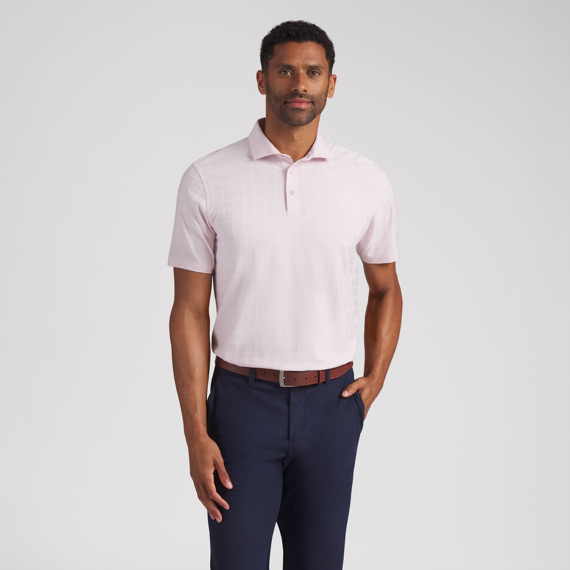 MATTR Plaid BN Golf Polo - Puma Golf Essential