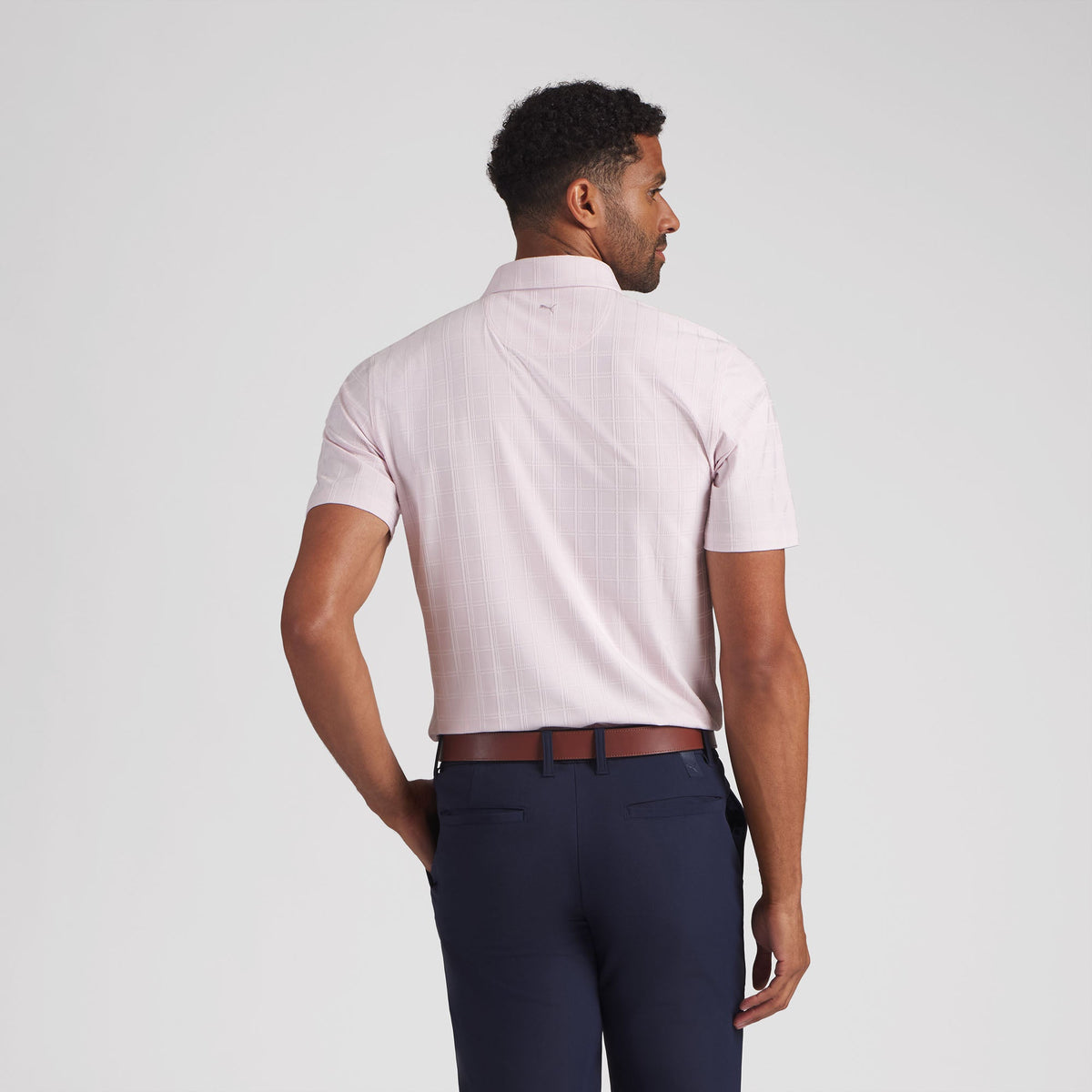 MATTR Plaid BN Golf Polo - Puma Golf Essential