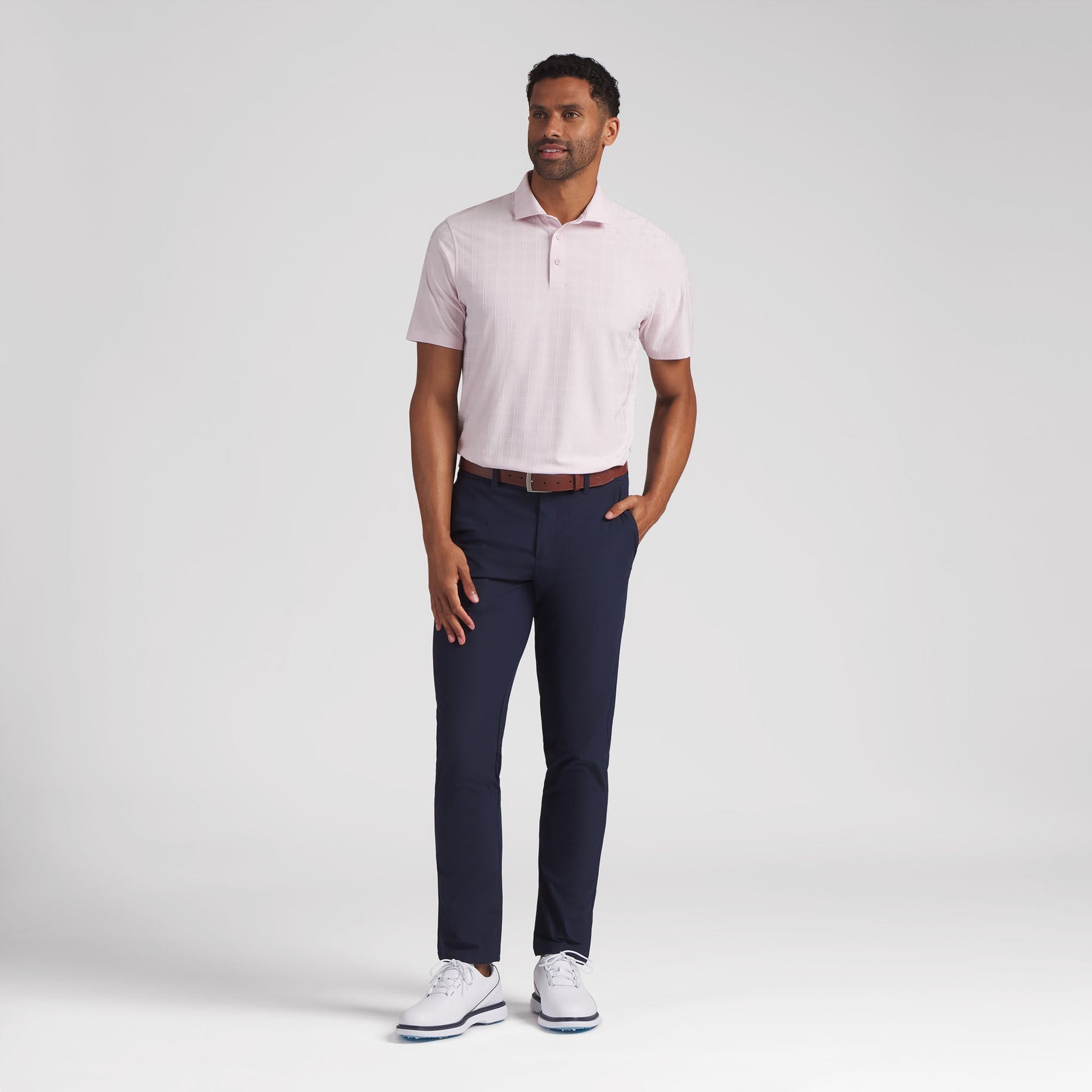 MATTR Plaid BN Golf Polo - Puma Golf Essential