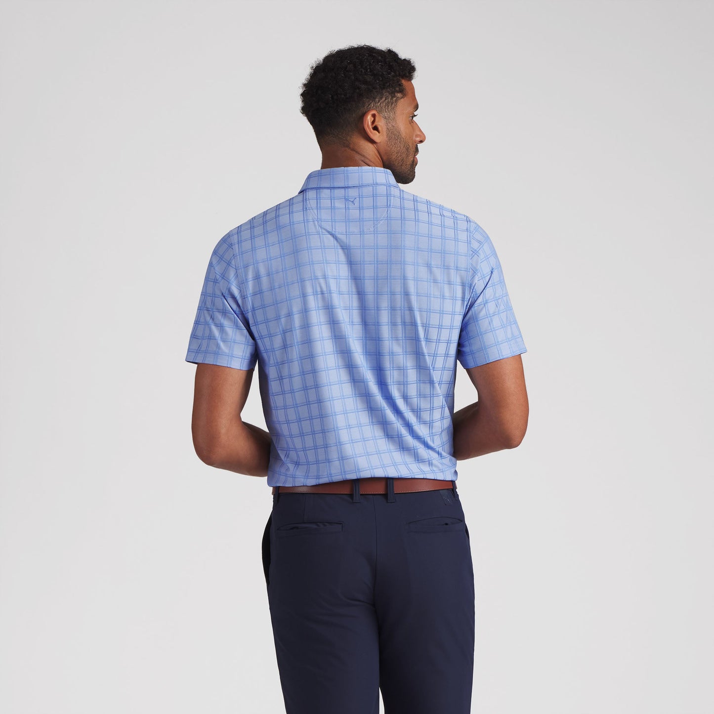 MATTR Plaid BN Golf Polo - Puma Golf Essential