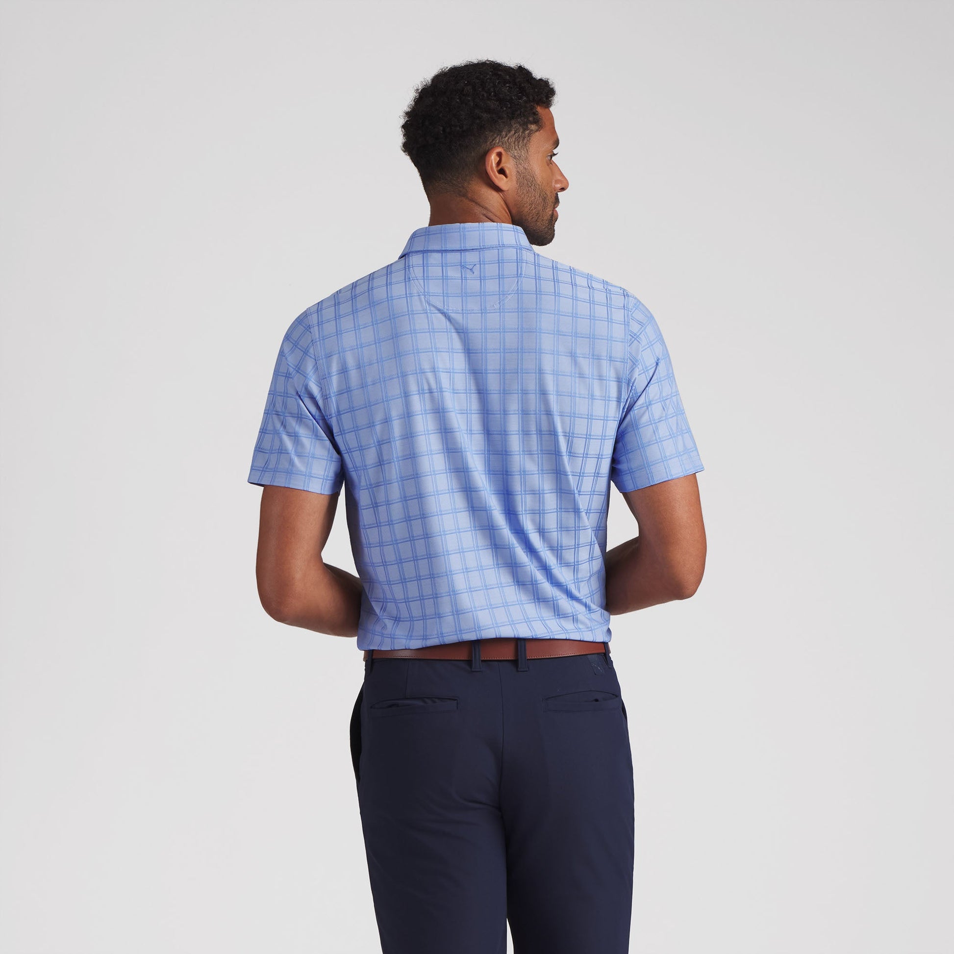 MATTR Plaid BN Golf Polo - Puma Golf Essential