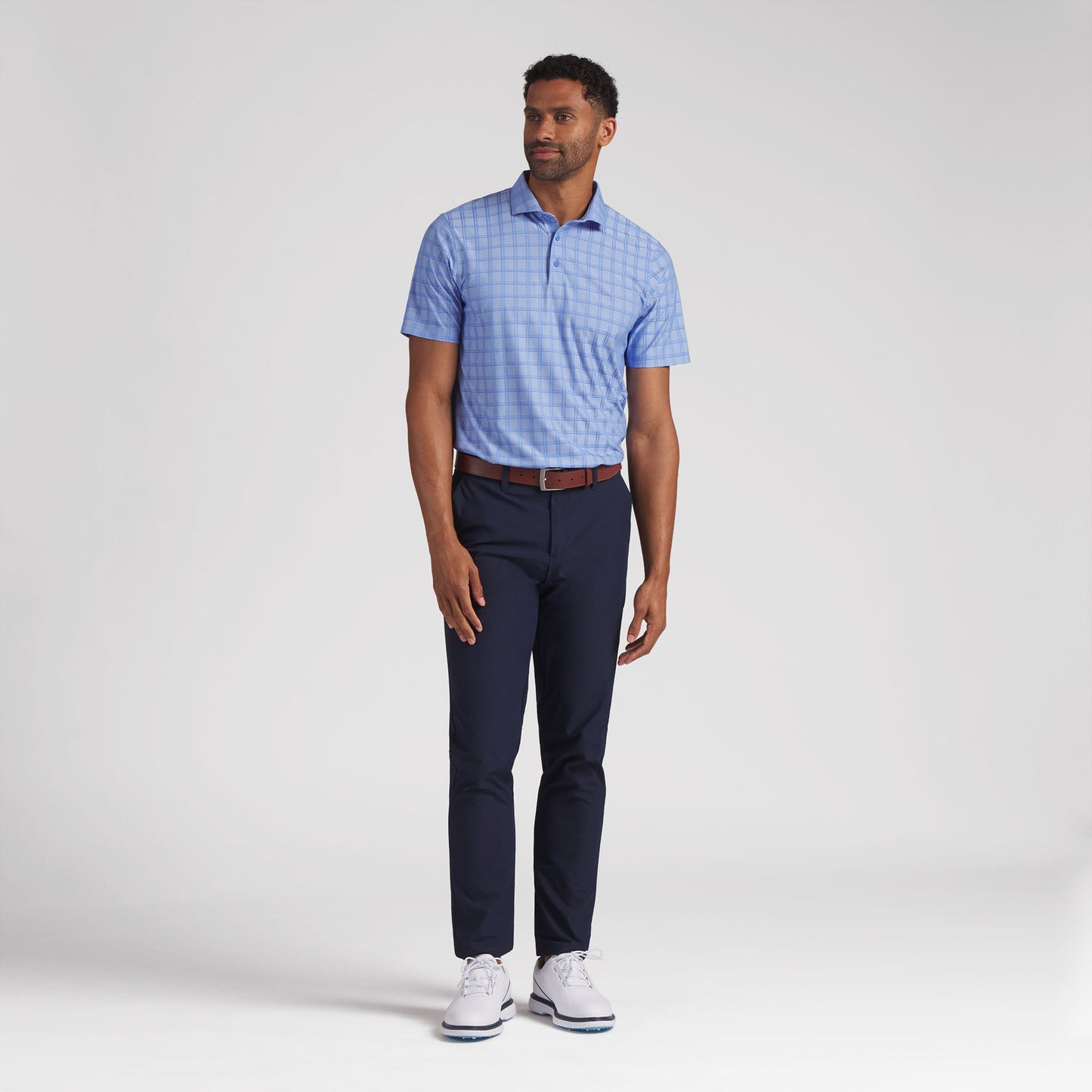 MATTR Plaid BN Golf Polo - Puma Golf Essential