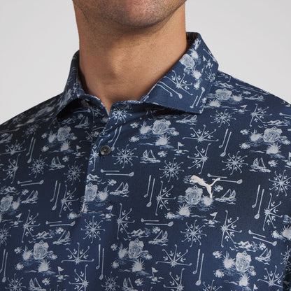 CLOUDSPUN Coastal Claret Golf Polo - Puma Golf Latest