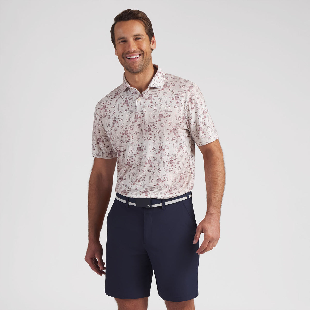 CLOUDSPUN Coastal Claret Golf Polo - Puma Golf Latest