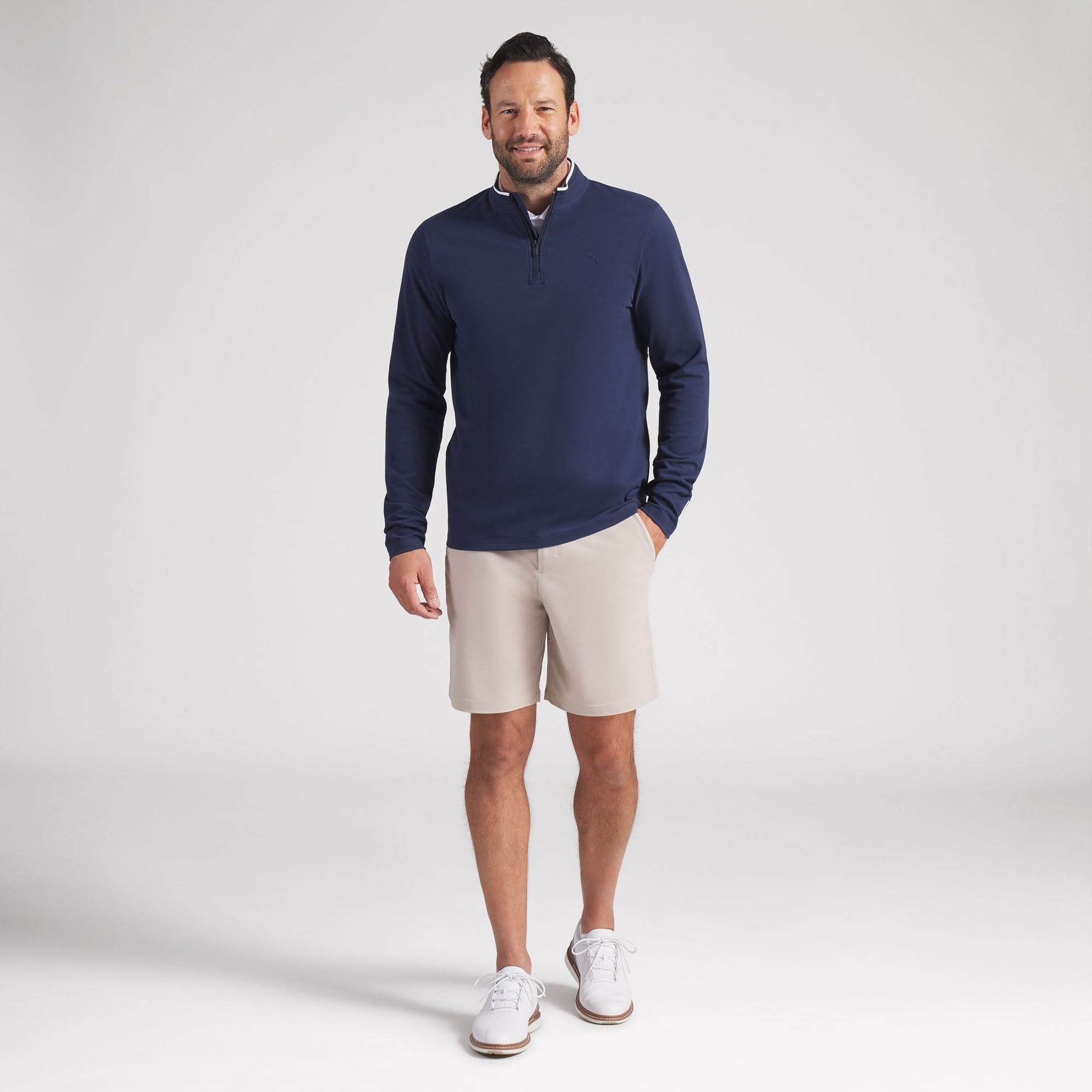 CLOUDSPUN Tech 3D LC 1/4 Zip Golf Jacket - Puma Golf Essential