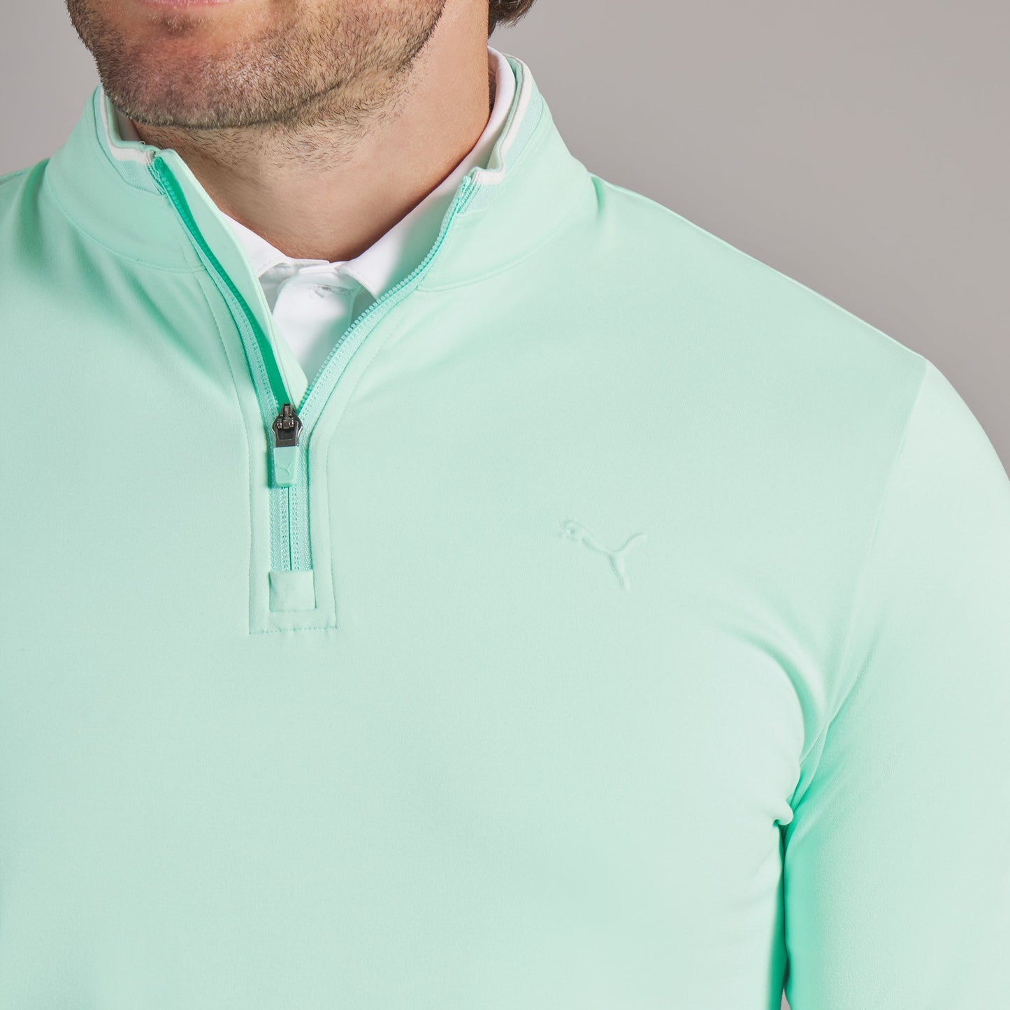 CLOUDSPUN Tech 3D LC 1/4 Zip Golf Jacket - Puma Golf Essential