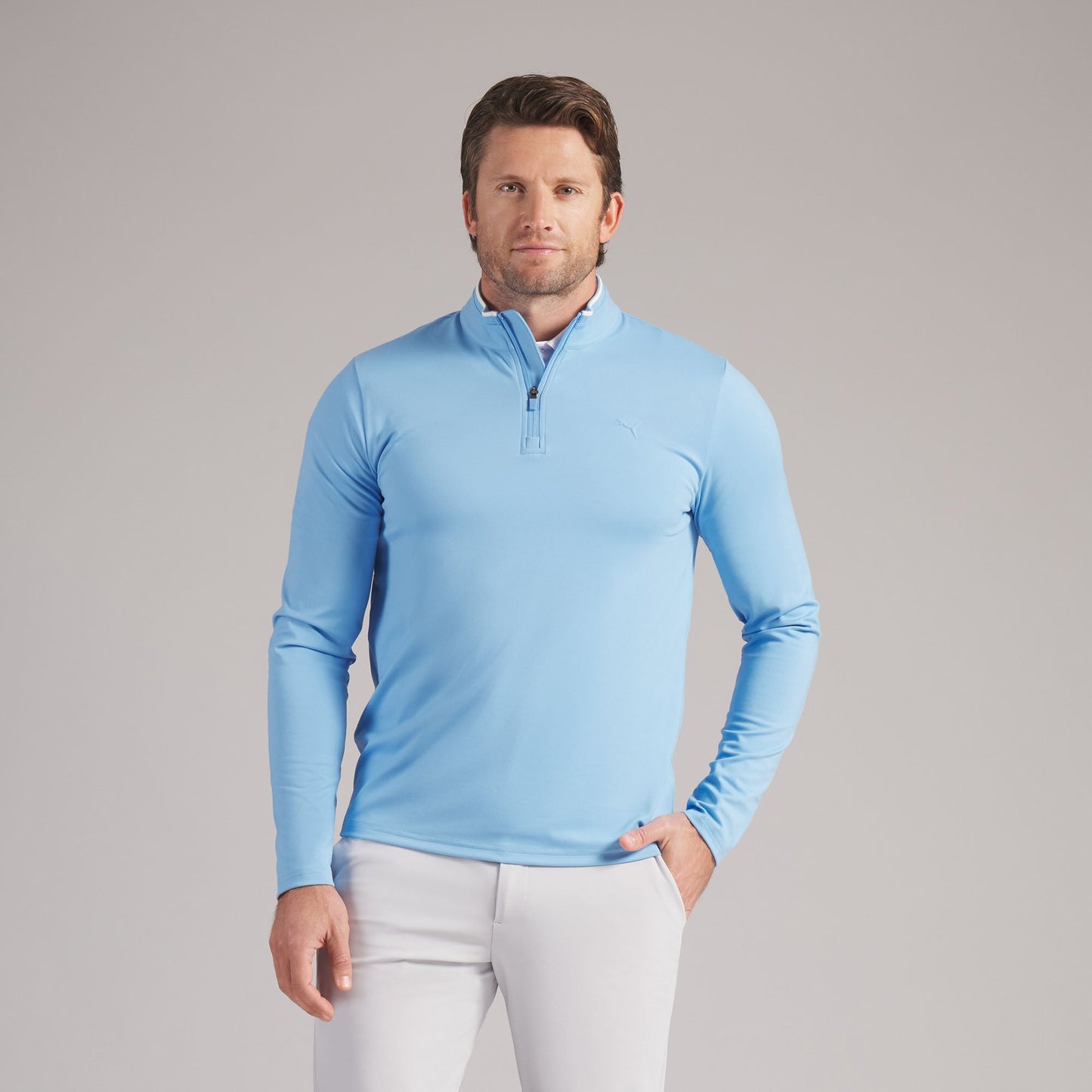 CLOUDSPUN Tech 3D LC 1/4 Zip Golf Jacket - Puma Golf Essential