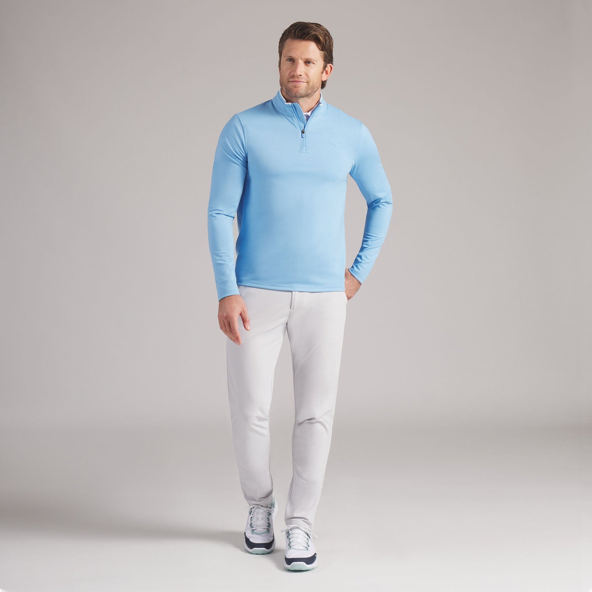 CLOUDSPUN Tech 3D LC 1/4 Zip Golf Jacket - Puma Golf Essential