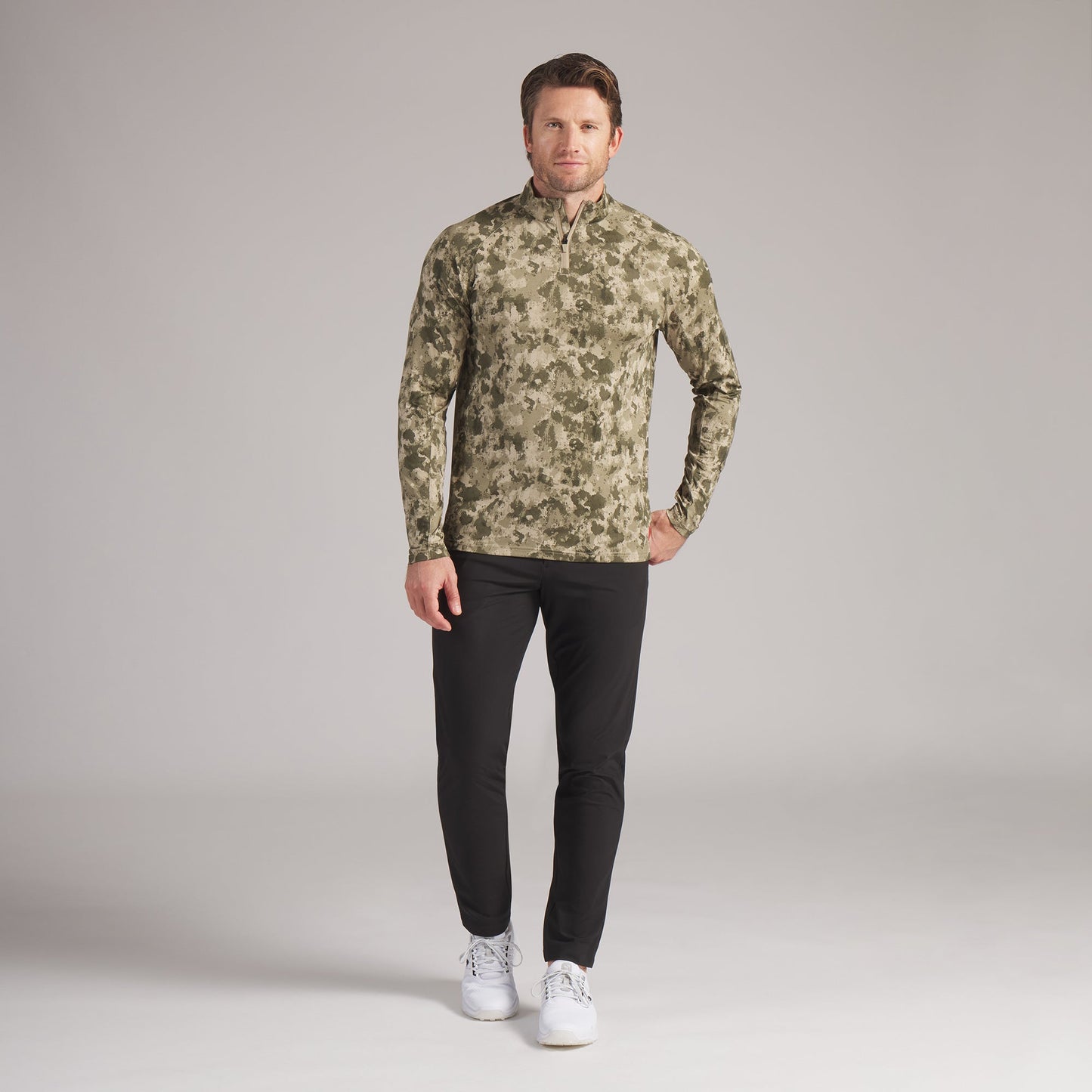 Volition Camo Golf 1/4 Zip - Puma Golf Great Value