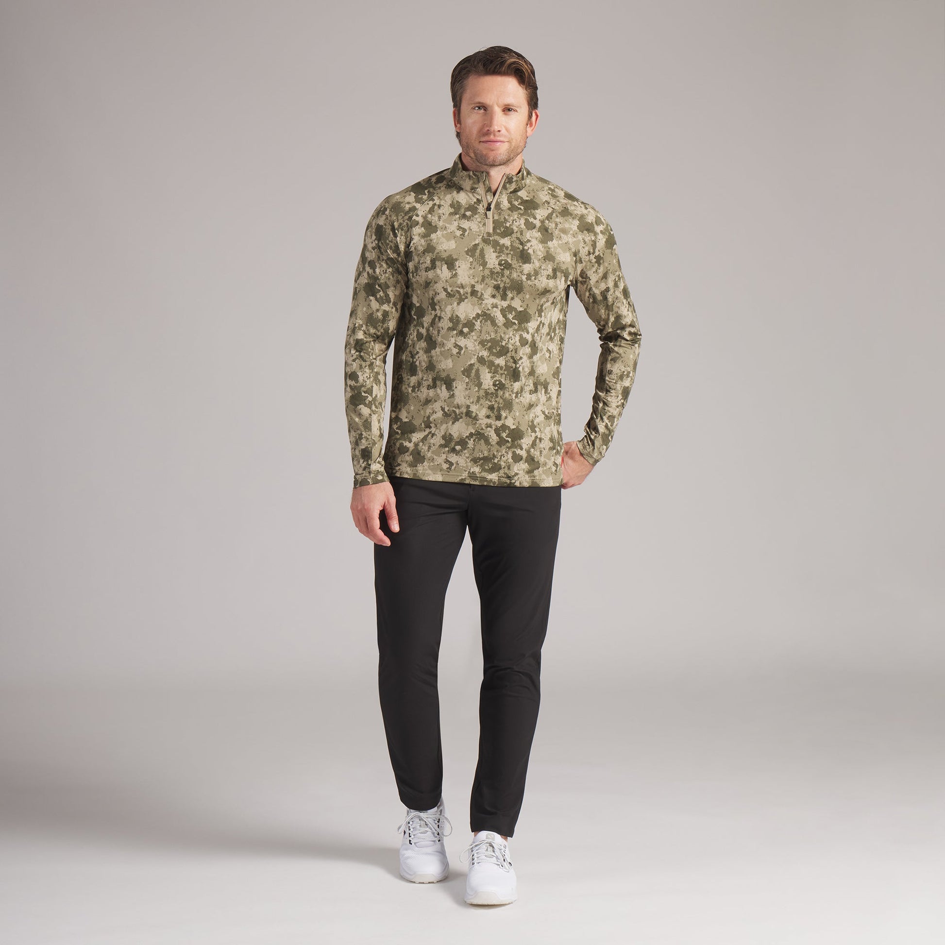 Volition Camo Golf 1/4 Zip - Puma Golf Great Value