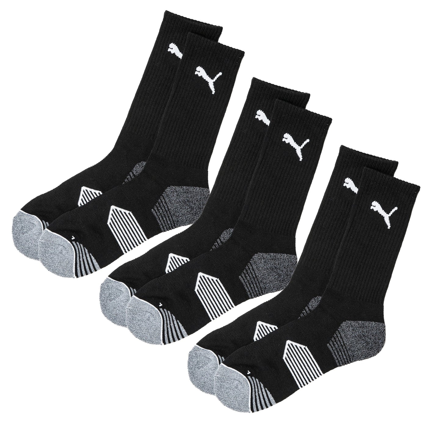 Puma Essential Crew Cut 3 Pair Pack Golf Socks - Puma Golf Everyday