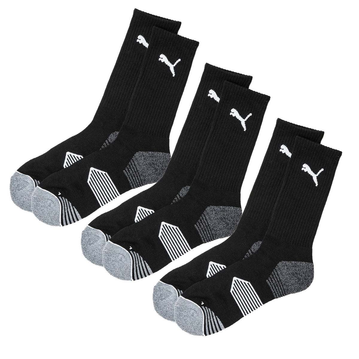 Puma Essential Crew Cut 3 Pair Pack Golf Socks - Puma Golf Everyday