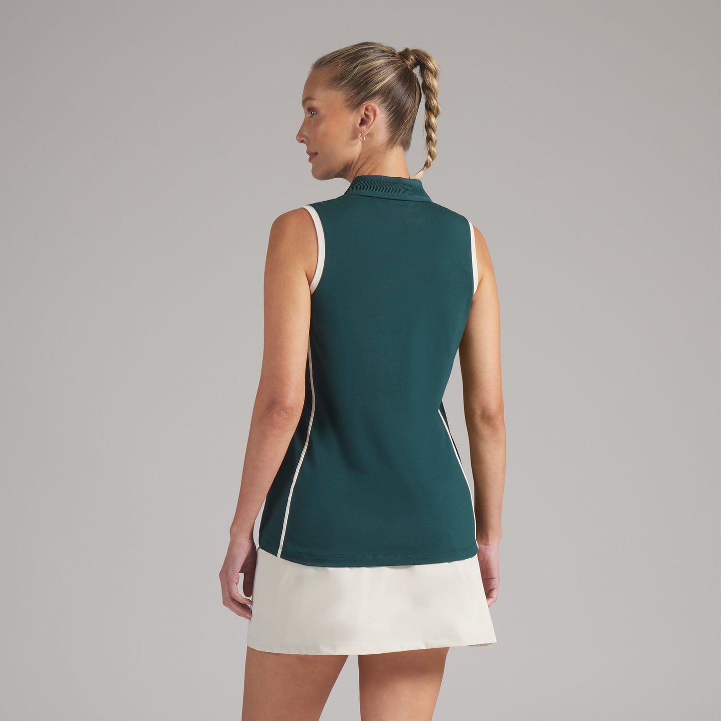 Women's AP Modalon Piped Sleeveless Golf Polo - Puma Golf Everyday