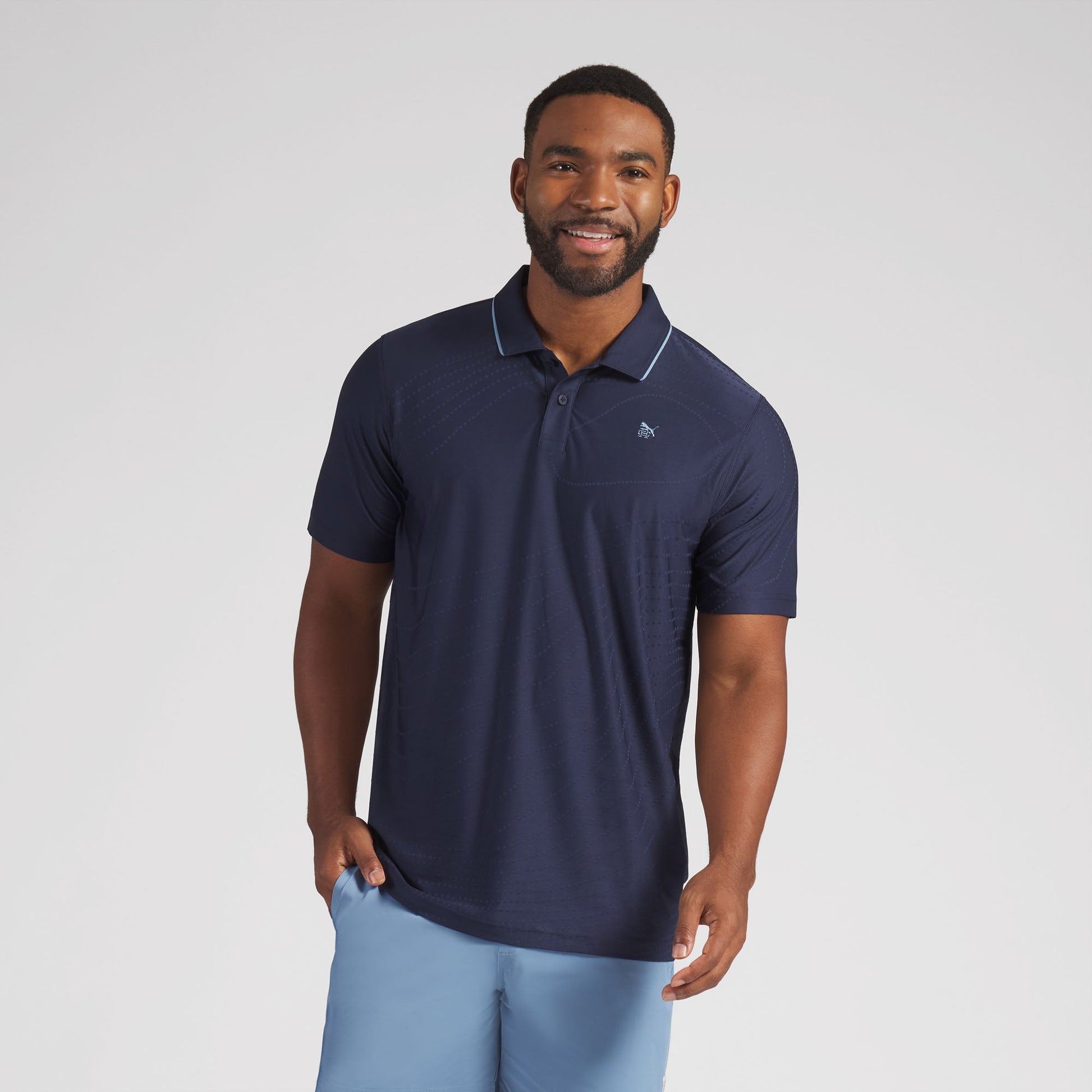 Reigning Champ Jacquard Golf Polo - Puma Golf Essential