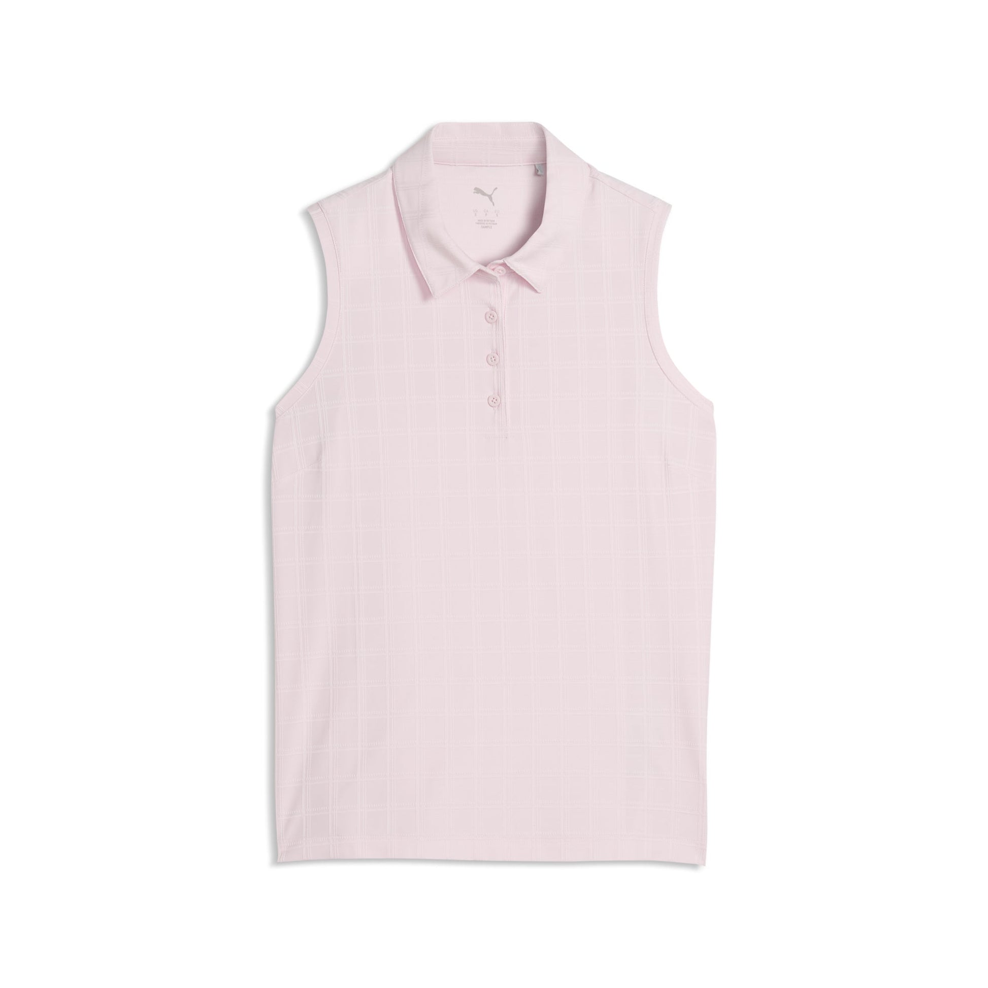 Women's Plaid Knit Sleeveless Golf Polo - Puma Golf Great Value