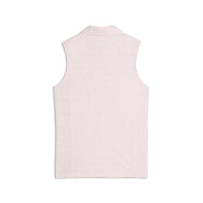 Women's Plaid Knit Sleeveless Golf Polo - Puma Golf Great Value