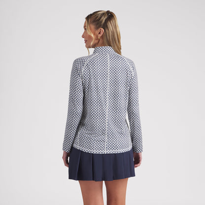 Women's UV Club Print Golf 1/4 Zip - Puma Golf Essential