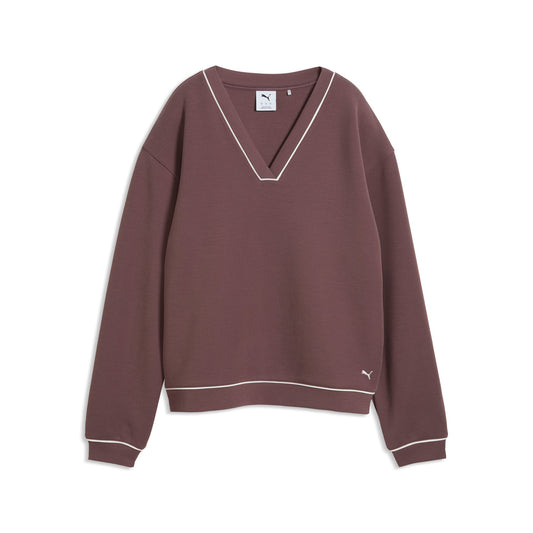 Women's CLOUDSPUN Fleece V-Neck Golf Sweater - Puma Golf Everyday