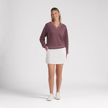 Women's CLOUDSPUN Fleece V-Neck Golf Sweater - Puma Golf Everyday