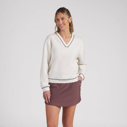 Women's CLOUDSPUN Fleece V-Neck Golf Sweater - Puma Golf Everyday