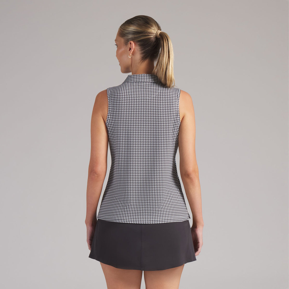 Women's CLOUDSPUN Mono Check Sleeveless Golf Polo - Puma Golf Latest