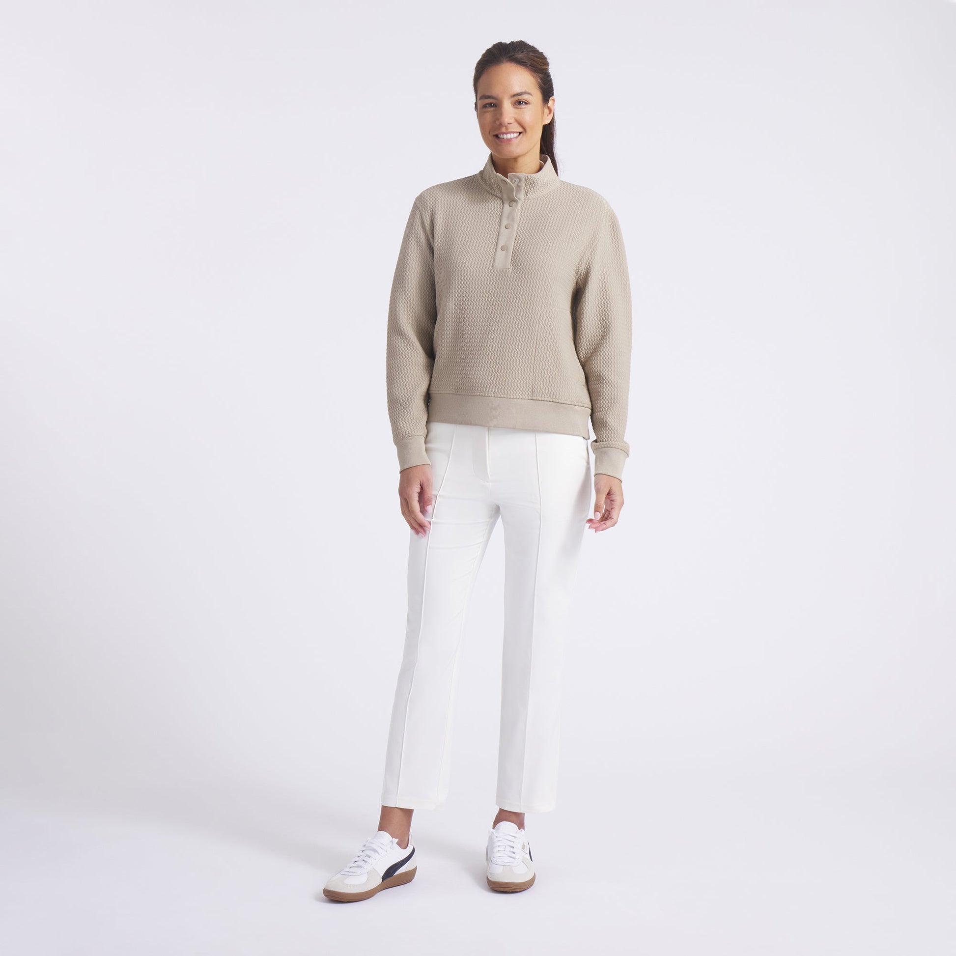 Women's Boulder 1/2 Snap Pullover Golf Sweater - Puma Golf Classic