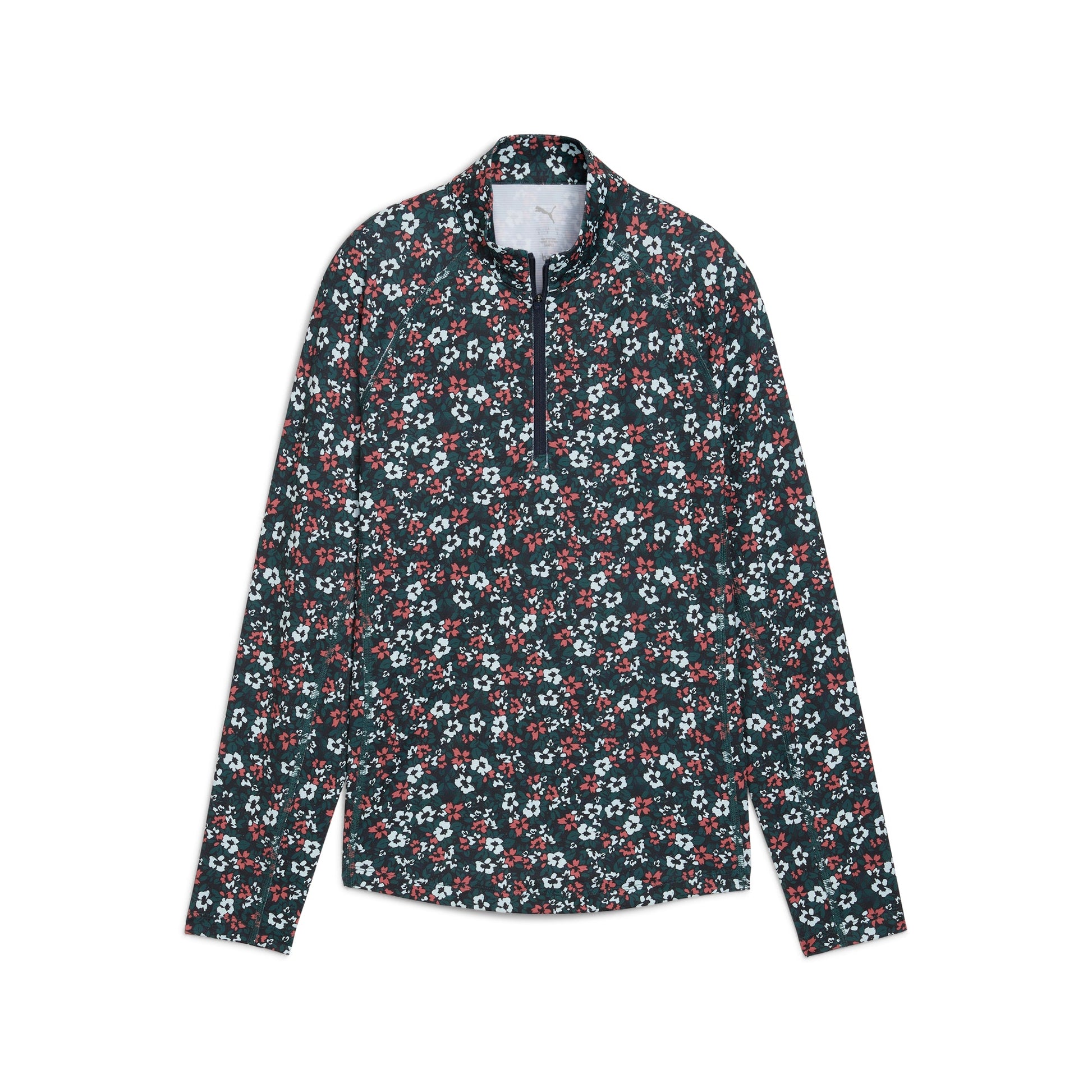 Women's YouV Floral Burst Golf 1/4 Zip - Puma Golf Classic