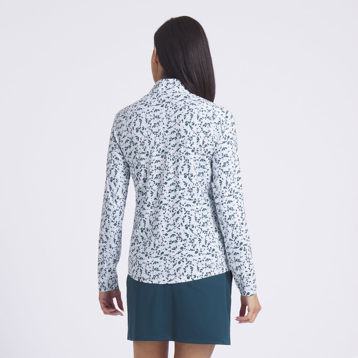 Women's YouV Floral Burst Golf 1/4 Zip - Puma Golf Classic