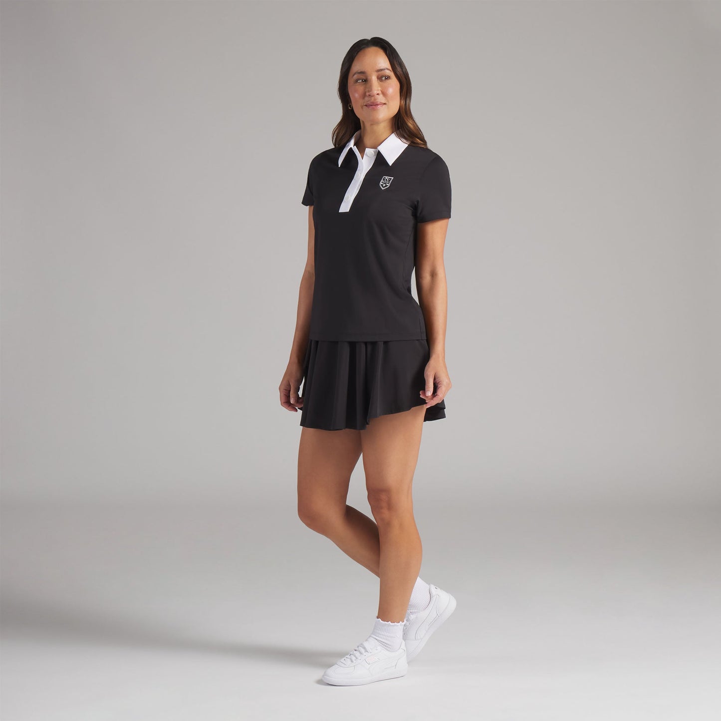 Women's Show Me Your Mumu Crest Golf Polo - Puma Golf Essential