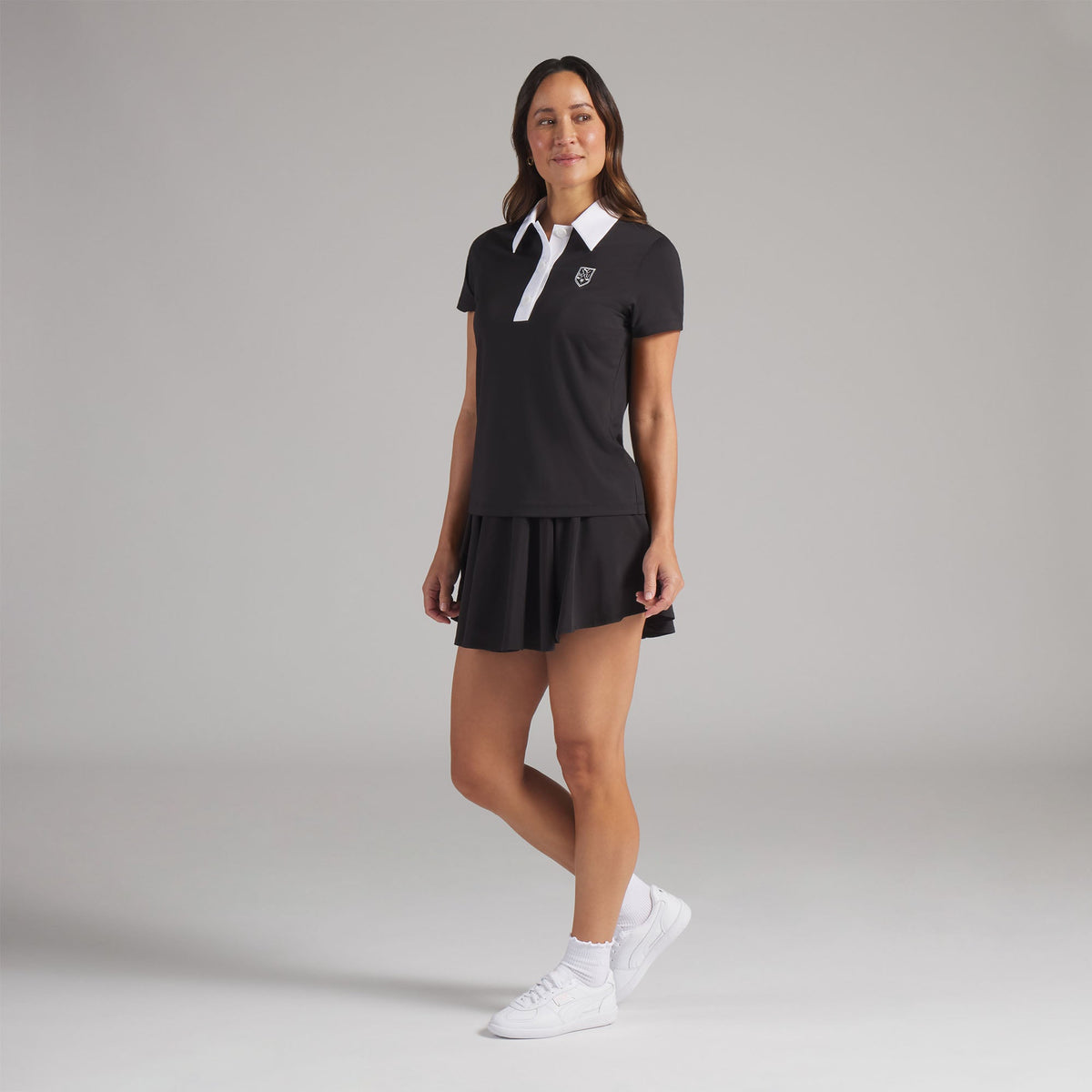 Women's Show Me Your Mumu Crest Golf Polo - Puma Golf Essential