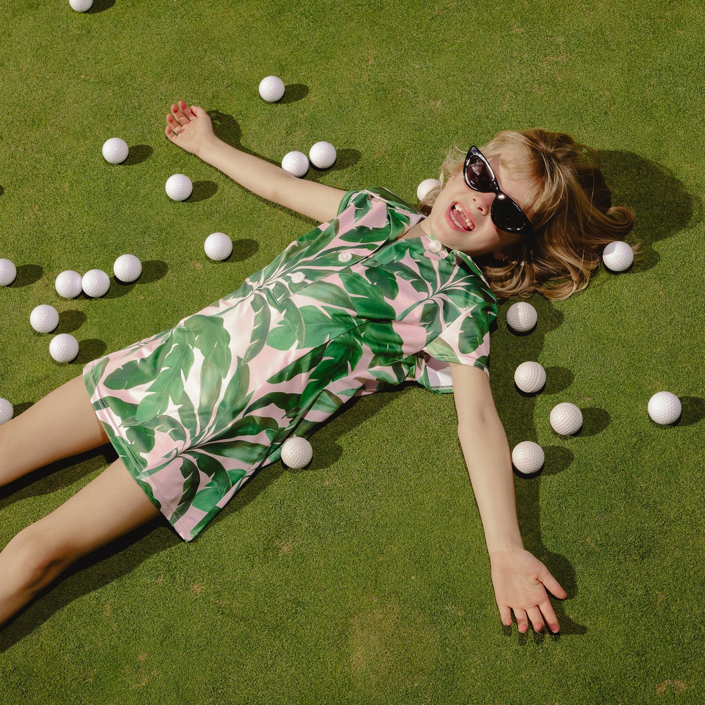 Girl's Show Me Your Mumu Palm Golf Dress - Puma Golf Trusted