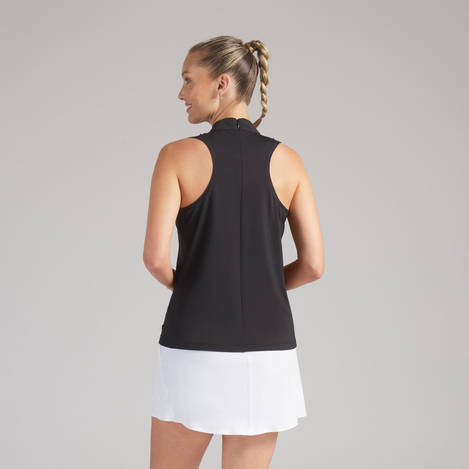 Women's Nylon Sport Sleeveless Mockneck Golf Polo - Puma Golf Classic