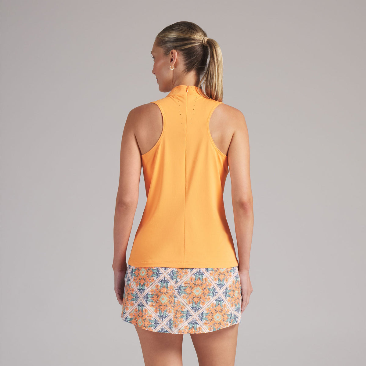 Women's Nylon Sport Sleeveless Mockneck Golf Polo - Puma Golf Classic