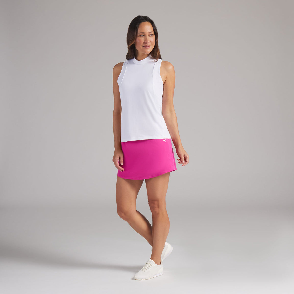 Women's Nylon Sport Sleeveless Mockneck Golf Polo - Puma Golf Classic