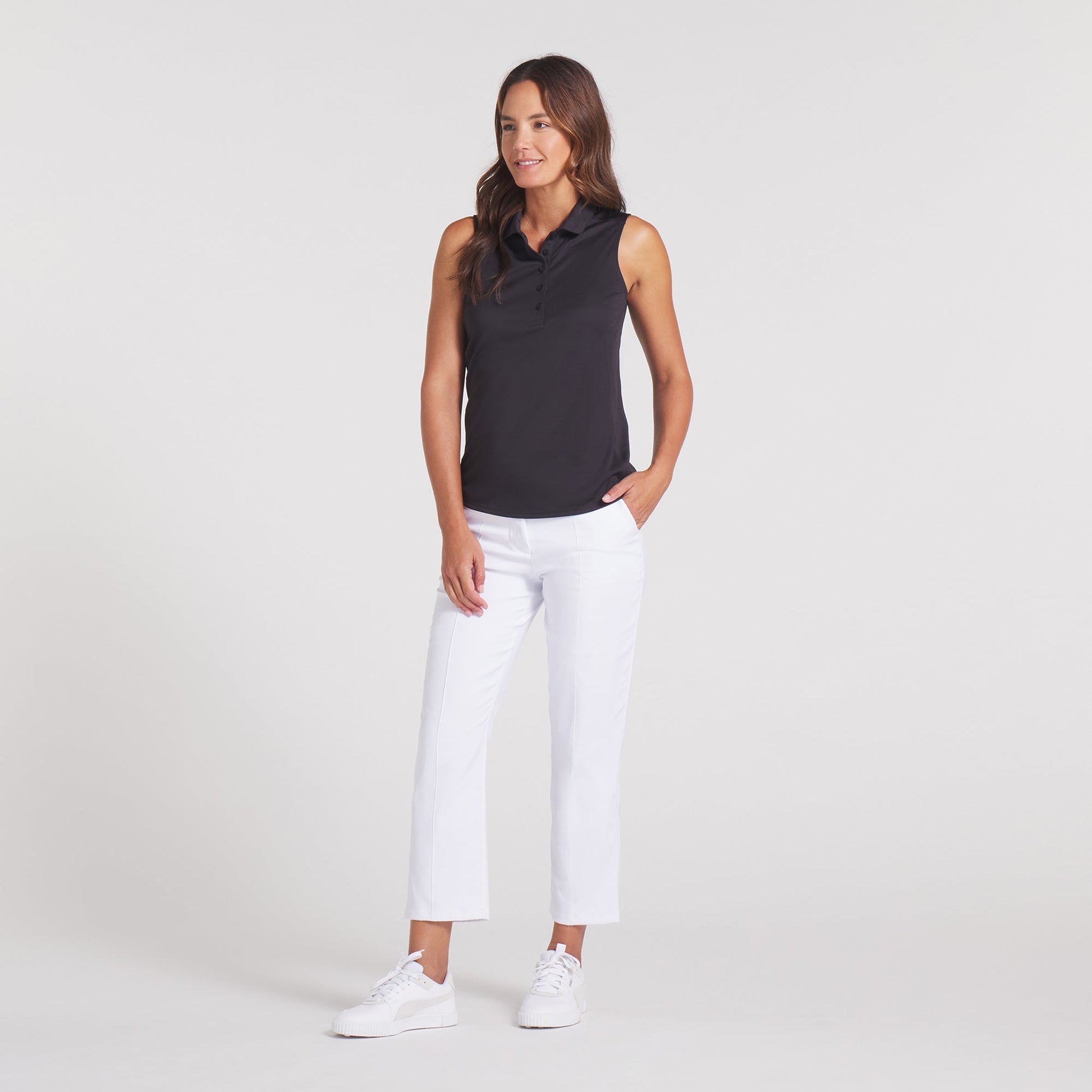 Women's Pure 2.0 Sleeveless Golf Polo - Puma Golf Essential